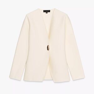 ZARA NWT Smooth Knit Cardigan with Single Button